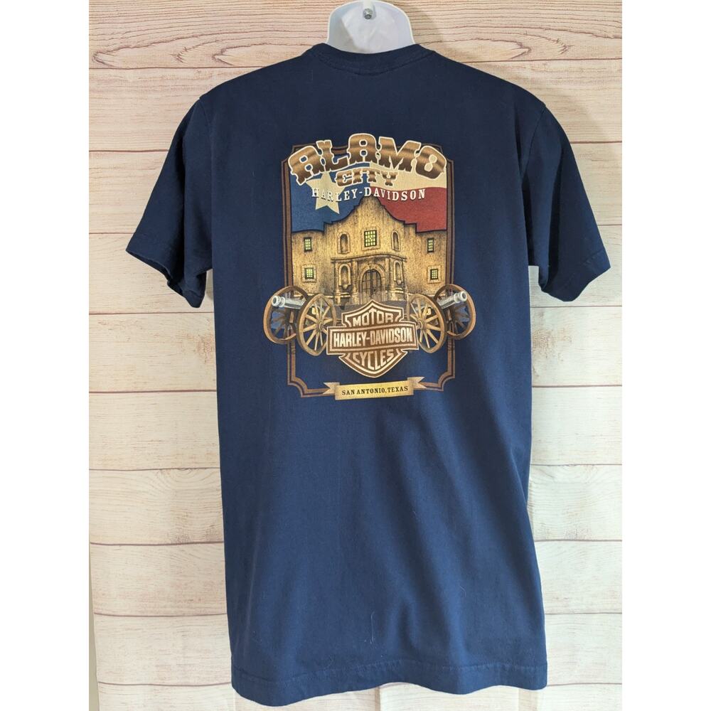 Harley Davidson Cowboys Alamo City San Antonio, Texas Men’s Med T-shirt Logo - Picture 2 of 6